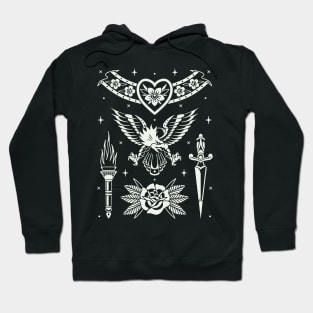 Traditional tattoo pattern Hoodie